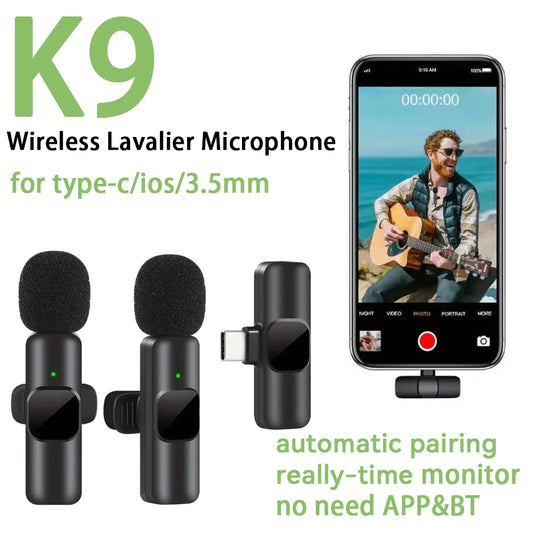 Mini K9 Wireless Lavalier Microphone