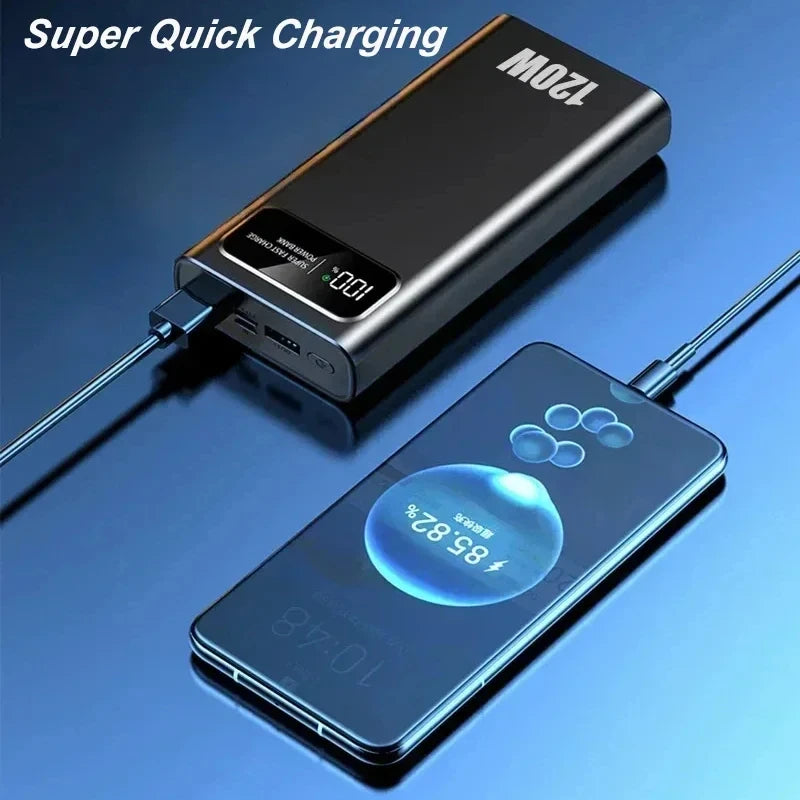 Fast power bank with a digital display