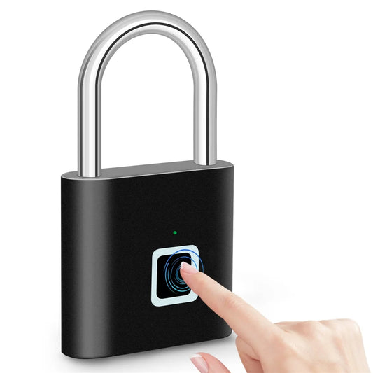 Smart Fingerprint Padlock - Keyless, USB Rechargeable