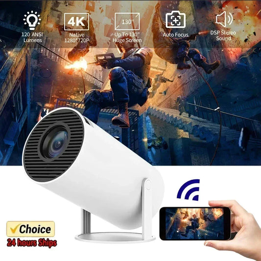 4K WiFi6 Android Projector with Dual WiFi