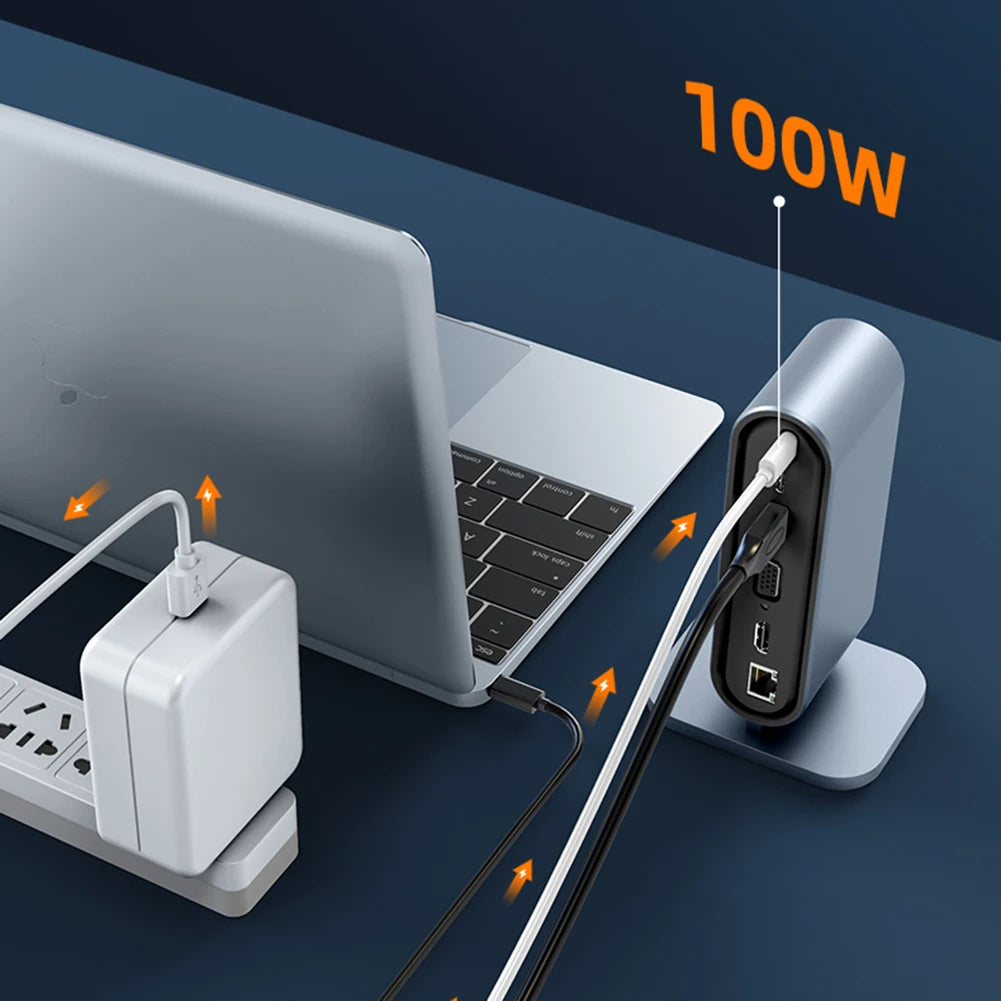 100W USB-C Hub Docking Station