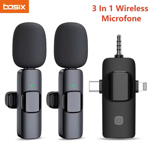 Basix Wireless Lavalier Microphone  for Live Streaming