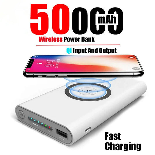 50000mAh Magnetic Fast Charging Wireless Power Bank for iPhone