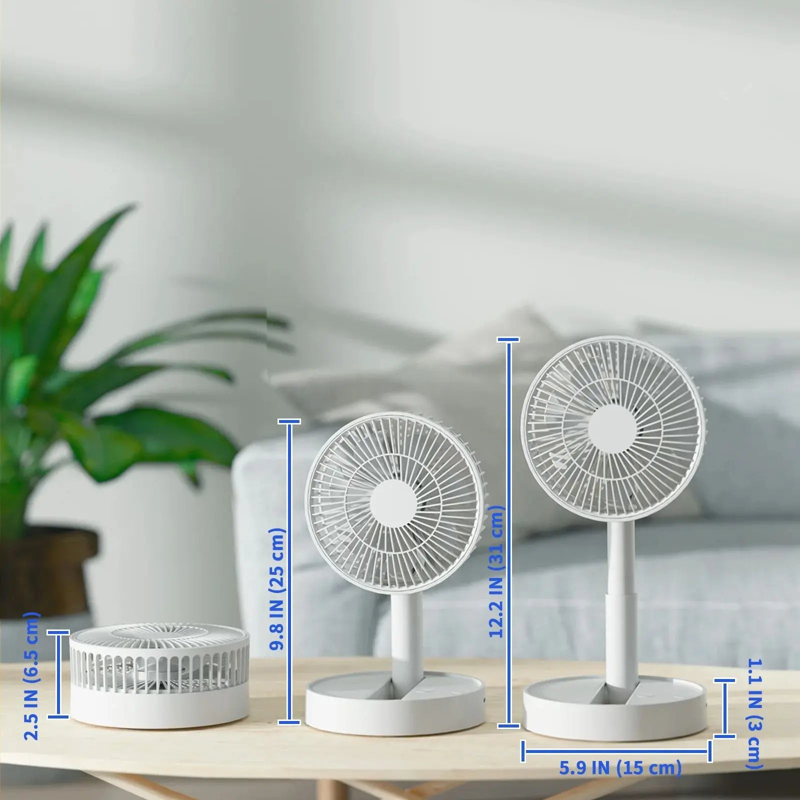 Foldable USB Fan, Mini Fan for Bedroom