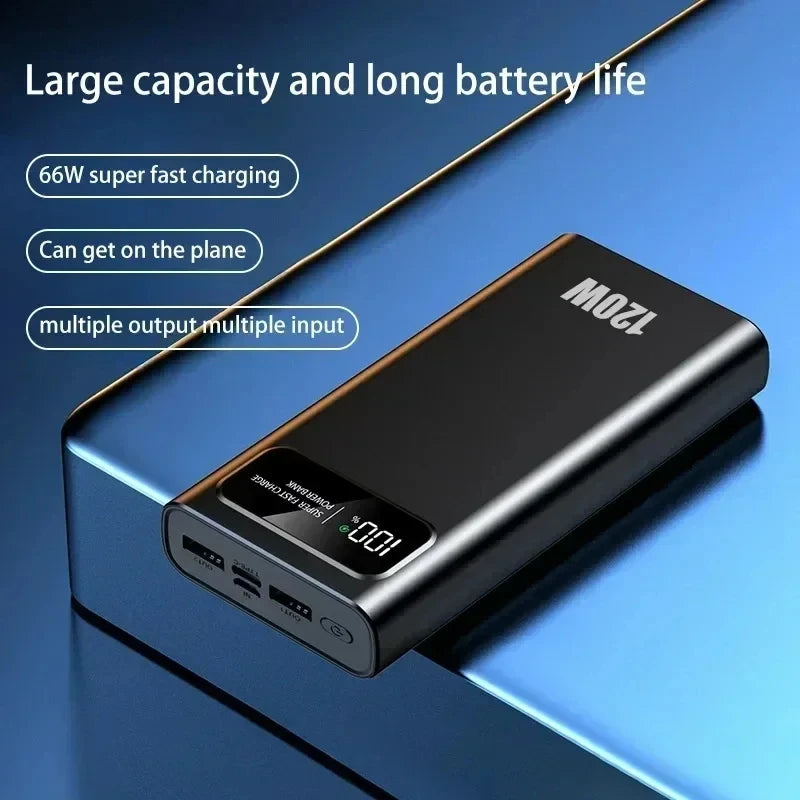 fast charge power bank with a digital display