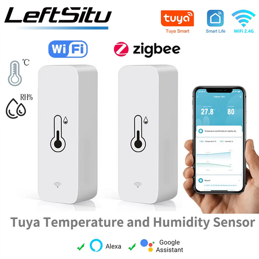 Tuya WiFi Smart Temperature Humidity Sensor with Alexa Voice Control