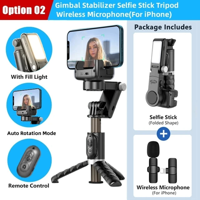 Bluetooth Gimbal Stabilizer for Vlogging