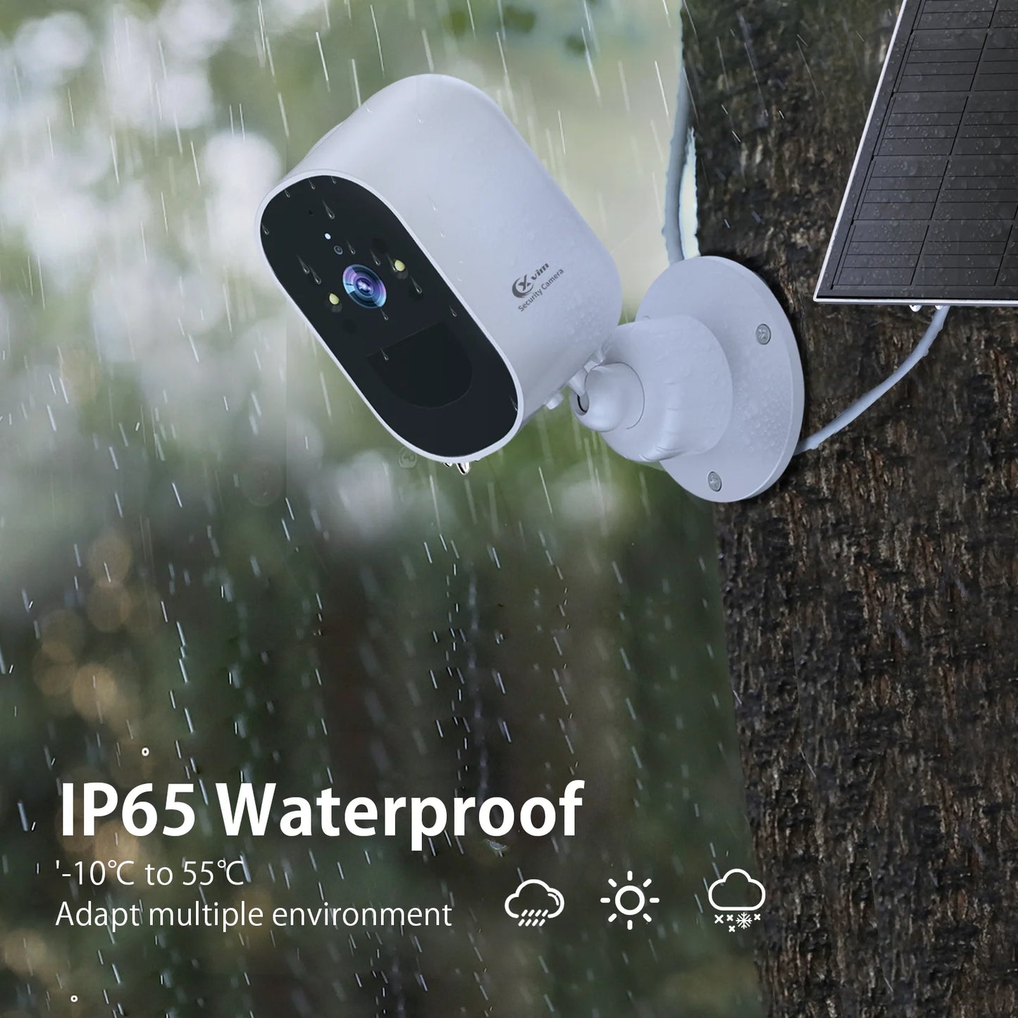 Waterproofed 4MP Wireless Solar Camera