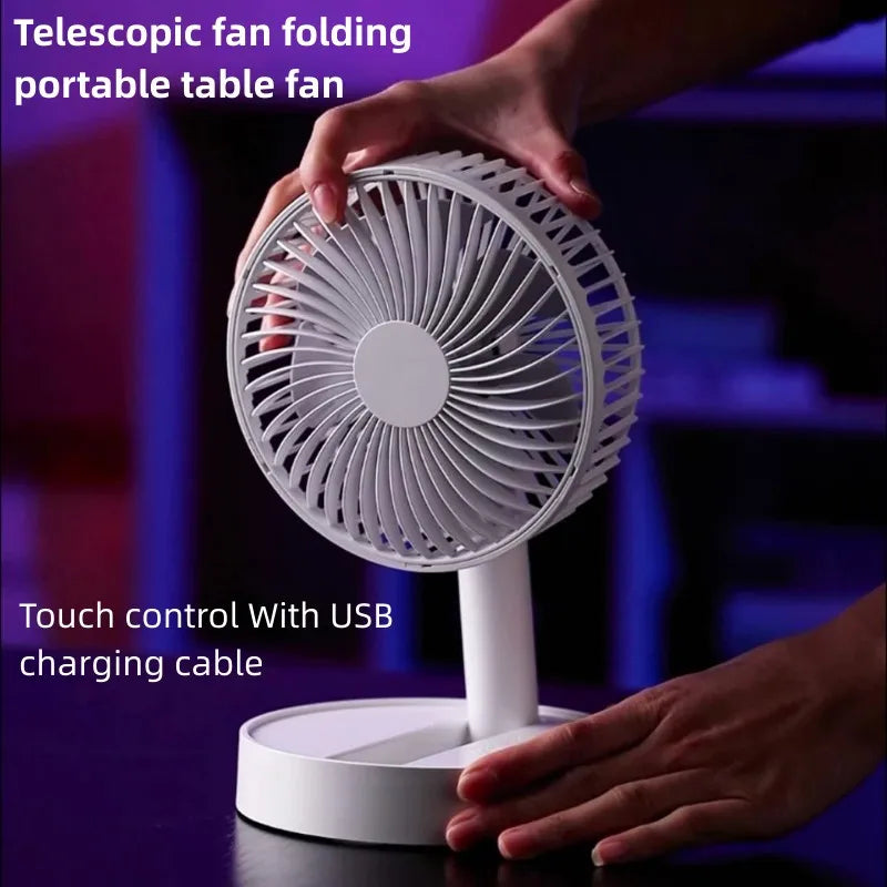 Portable USB Rechargeable Mini Fan for Home Outdoor