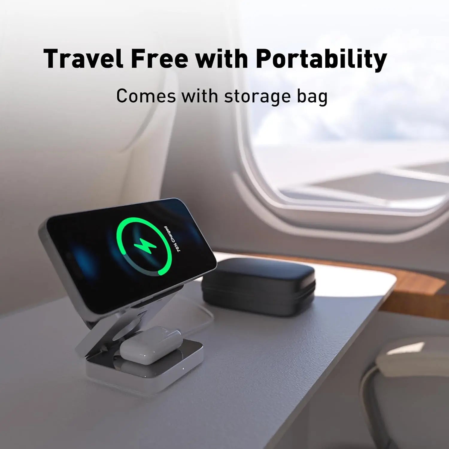 Portable 3-in-1 Magnetic Wireless Charger 