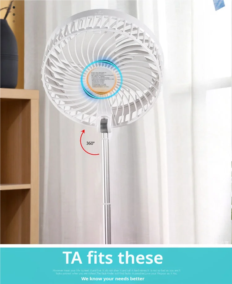 Portable USB Rechargeable Mini Fan for Home Outdoor