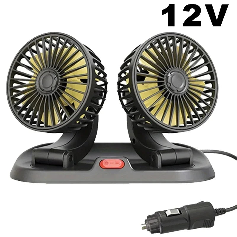 12V 360° adjustable car fan