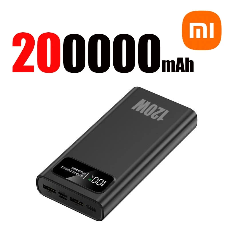 20000mAh power bank Black