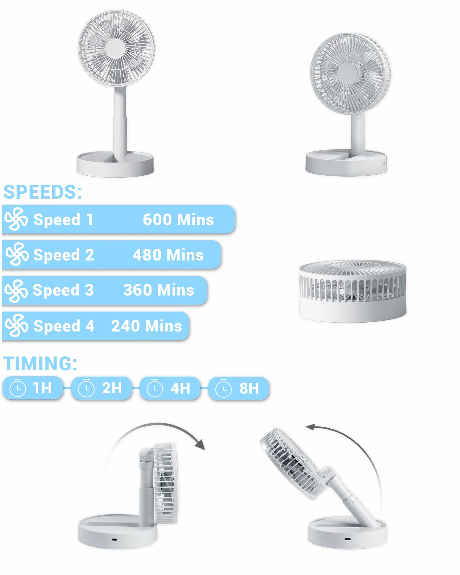 4-Speed USB Fan