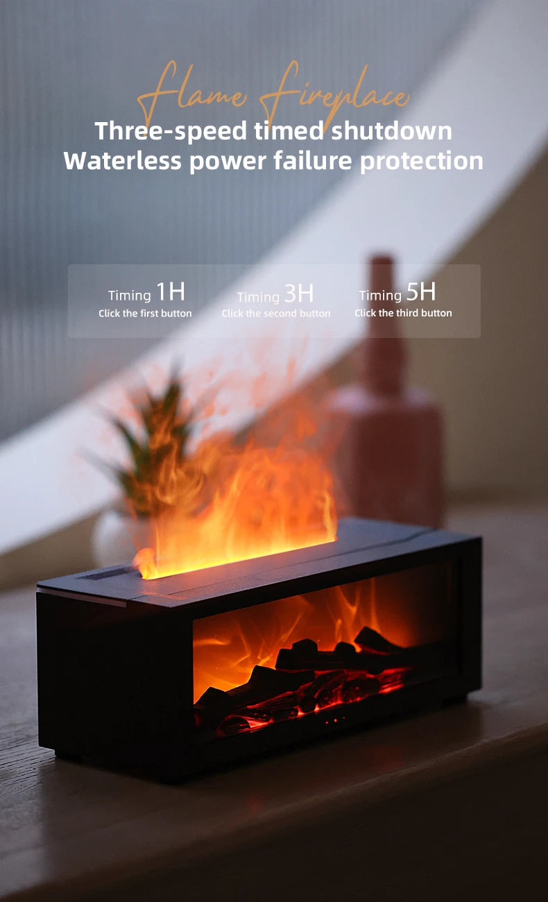 Colorful Flame Aroma Diffuser & Humidifier with Remote