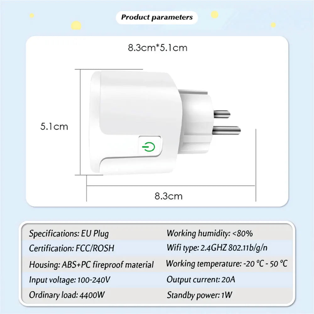 Smart Socket WiFi Plug for Alexa and Google