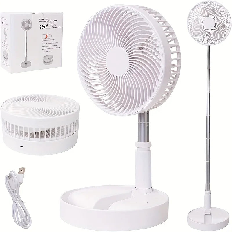 Portable USB Rechargeable Mini Fan for Home Outdoor