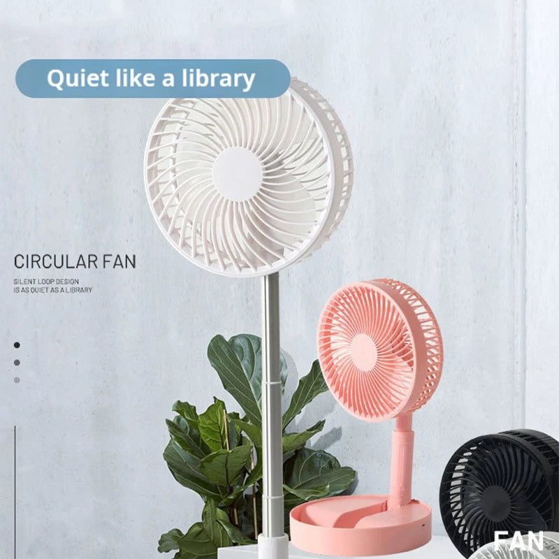 Portable USB Rechargeable Mini Fan for Home Outdoor